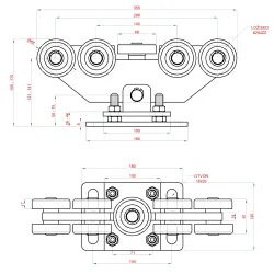 Samonos do 400 kg/6 m, profil 80 × 80 × 5 mm, Zn Samonos do 400 kg/6 m, profil 80 × 80 × 5 mm, Zn
